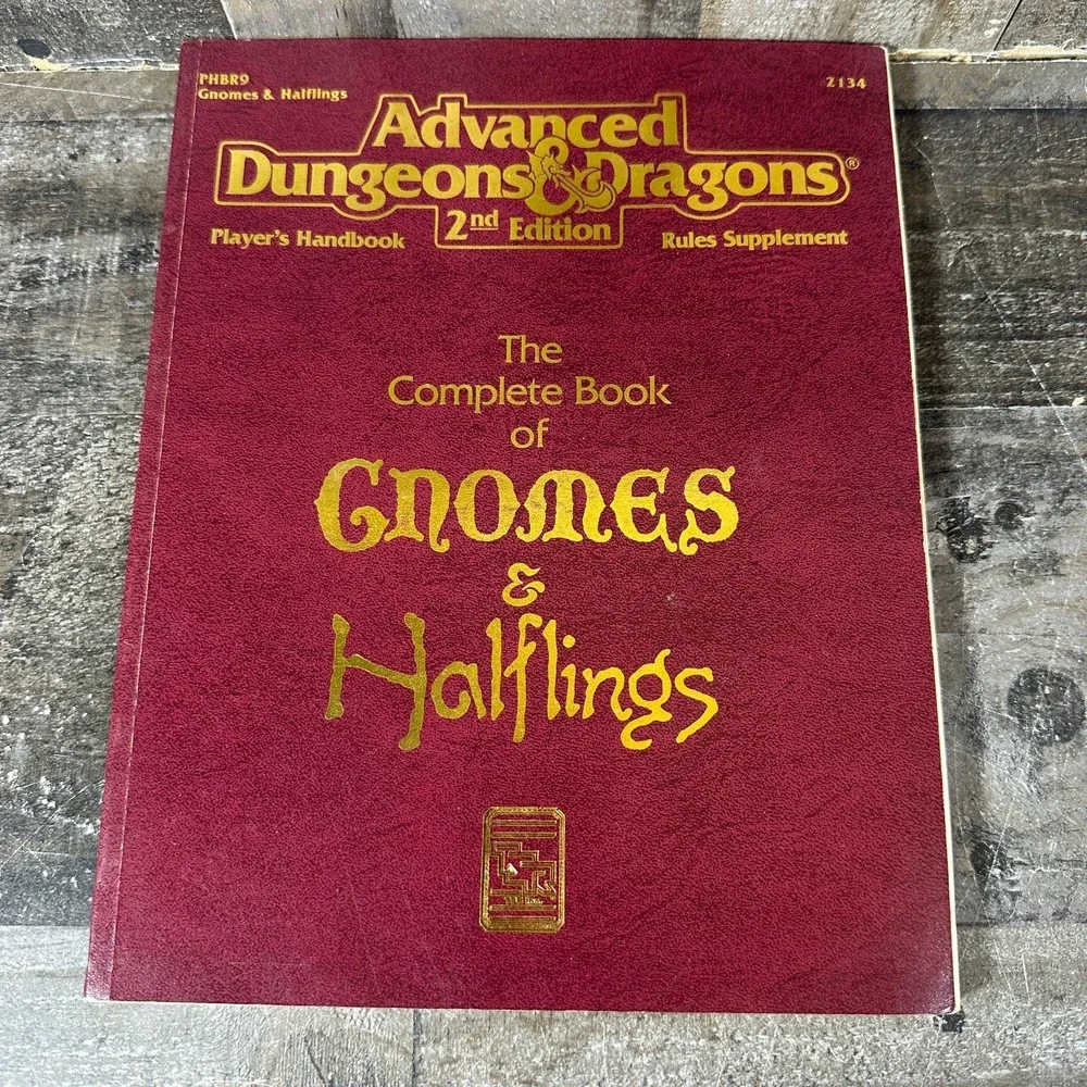 The Complete Book of Gnomes & Halflings Advanced Dungeons & Dragons, 2nd Edition